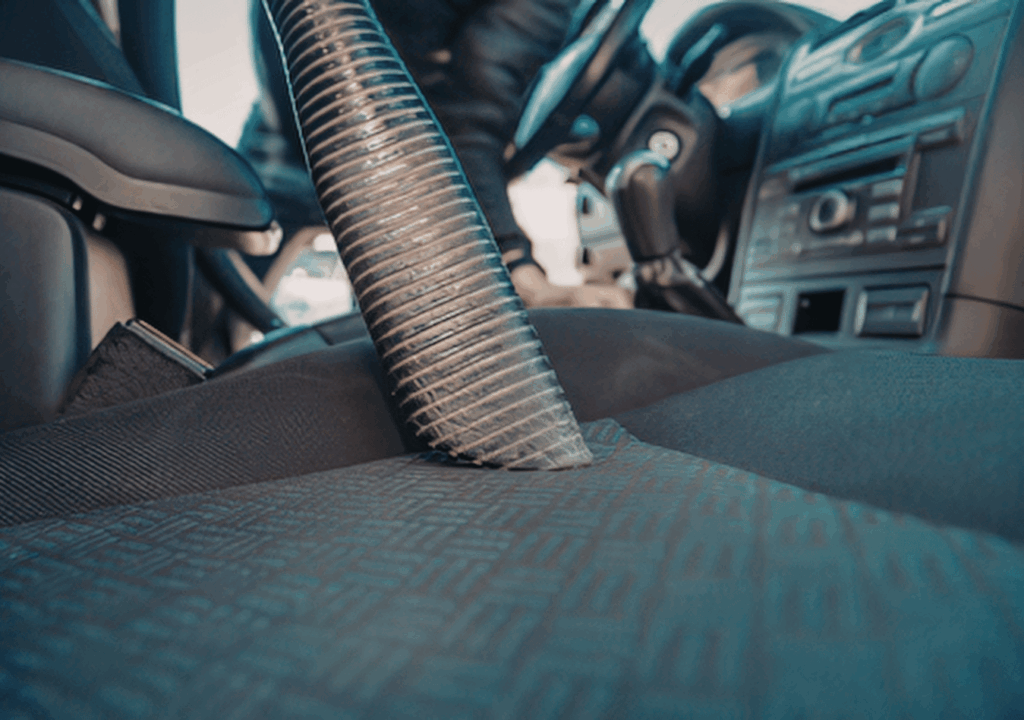 Vaccuming Car Seat